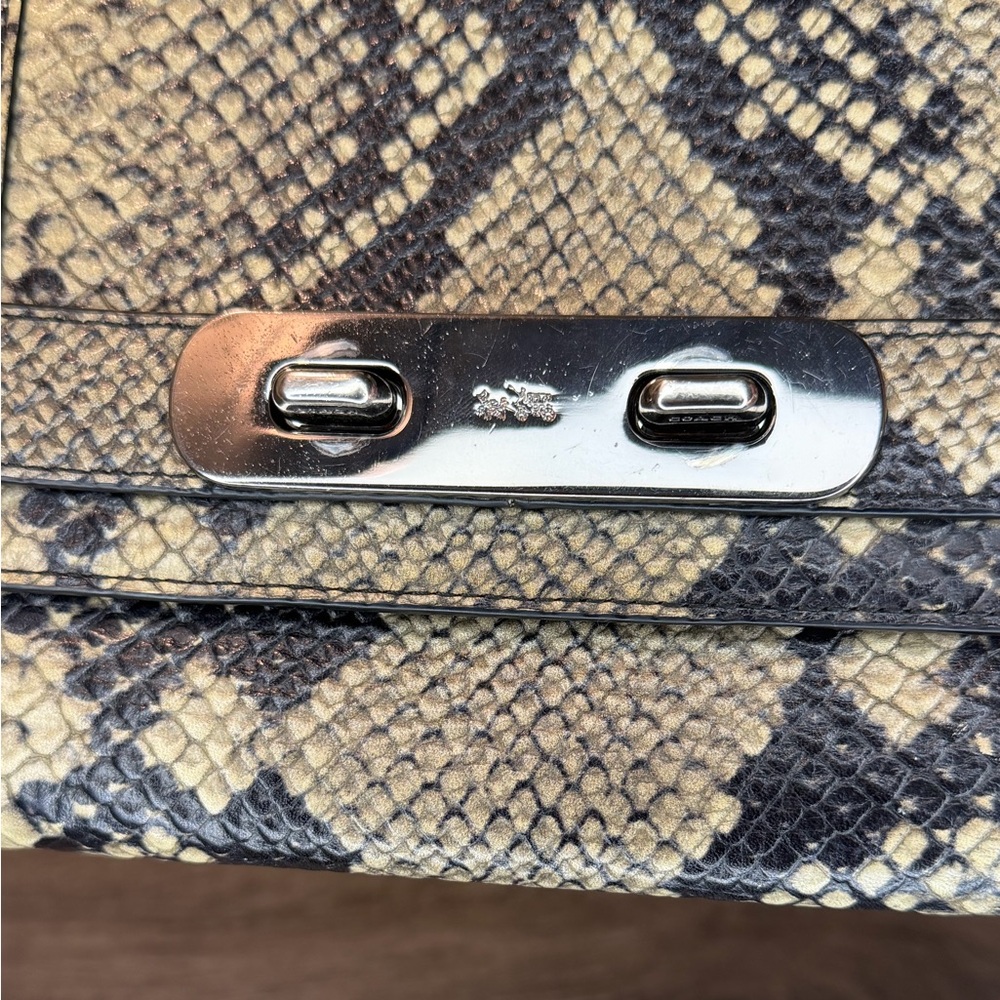 Coach Swagger Embossed Python Clutch - image 4
